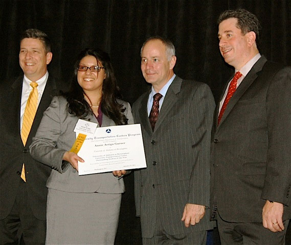 Annie and UTC Administrators at the Student of The Year Banquet, 2011