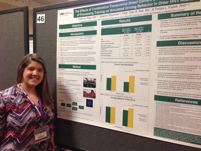 Caitlin Pope at the Minority Health Research Center annual conference, 2016
